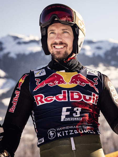 Marcel Hirscher seen before the Hahnenkamm Rennen in Kitzbühel, Austria on January 15, 2022.
