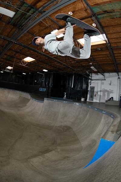 Sandro Dias in un camp in California