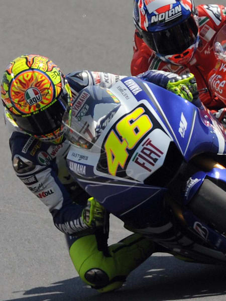 Dos campeones del mundo de MotoGP como Valentino Rossi y Casey Stoner