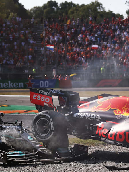 Das Ende der "Mission Monza": Max Verstappen und Lewis Hamilton