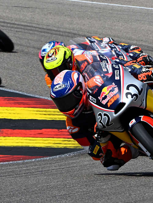 Kiandra Ramadhipa on his way to victory at Sachsenring 2026 - Race 1