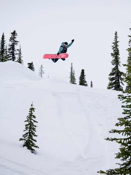 Сноубордистка Робин Ван Джин на соревнованиях Natural Selection в Baldface, Британской Колумбии, Канада.