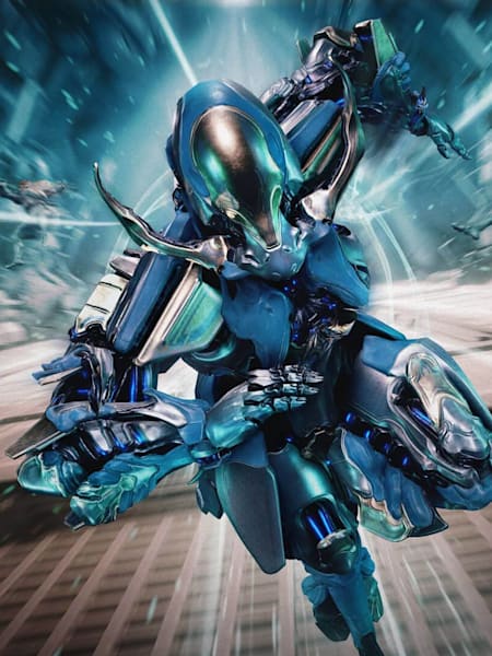 Grafika promocyjna multiplayerowej gry Warframe