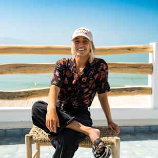 Surfer Laura Coviella pictured on set shooting for No Contest in Morocco.
