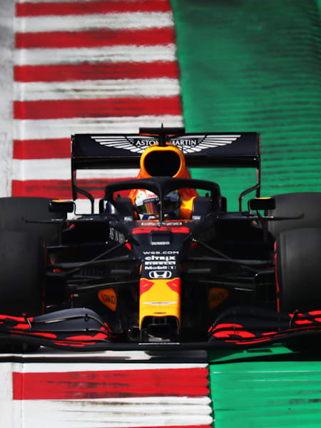Max Verstappen of the Netherlands driving the (33) Aston Martin Red Bull Racing RB16 lduring the Formula One Grand Prix of Styria at Red Bull Ring on July 12, 2020 in Spielberg, Austria.
