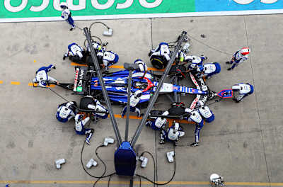 Daniel Ricciardo of Visa Cash App RB at the Chinese Grand Prix on April 21, 2024.