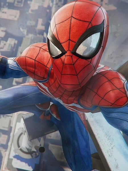 A promotional screenshot for Spider-Man on the Playstation 4