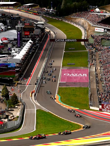 Il via del GP del Belgio 2023 di Formula 1