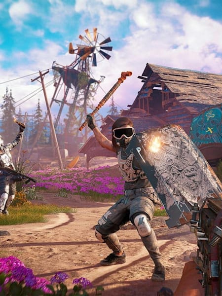 A screenshot of an enemy from Ubisoft's Far Cry New Dawn video game.