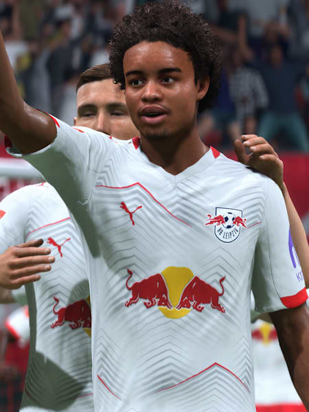 Assan Ouédraogo celebrates a goal in FC 26