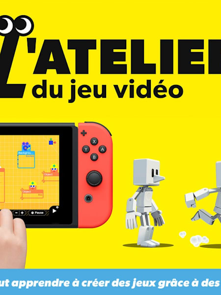 Développez vos propres jeux vidéo Nintendo avec l’Atelier du jeu vidéo sur Switch.