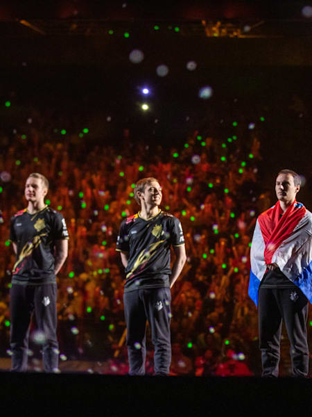 A picture of G2 Esports at the 2019 Worlds Final