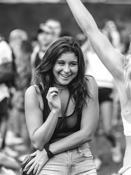 Fans dancing at Lollapalooza.