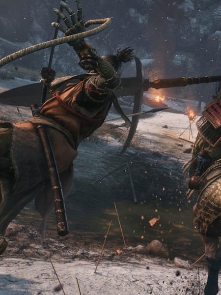 Combate en Sekiro: Shadows Die Twice