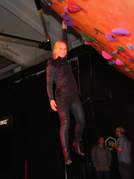 Rock climber Emily Harrington attends The North Face event celebrating the company's 50th anniversary and debuting its global brand campaign at the Lowline Lab on October 13, 2016 in New York City.