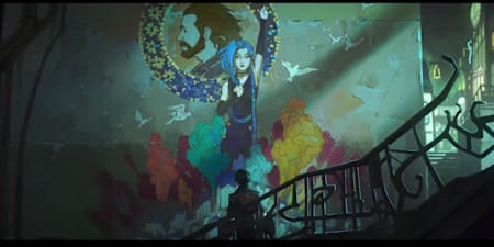 League of Legends character Jinx from Netflix series Arcane. 