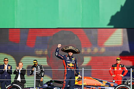 Max Verstappen of Oracle Red Bull Racing at the Mexico City Grand Prix on October 29, 2023.