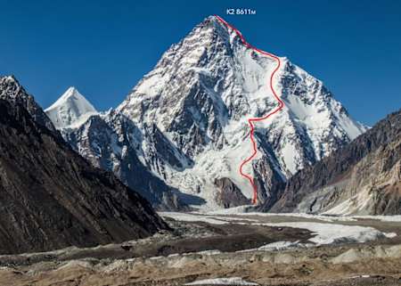 Andrzej Bargiels erste Abfahrt vom K2