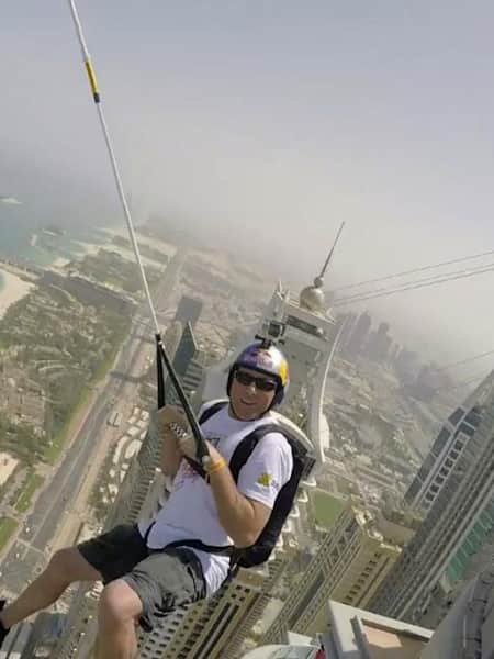 The highest zipline in the world hosted by Dubai