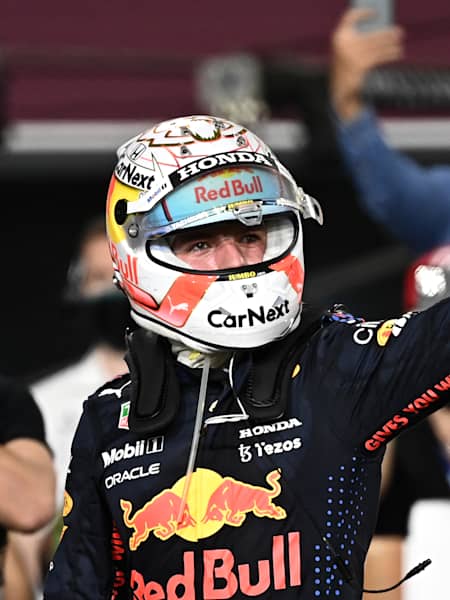Max Verstappen of Red Bull Racing Honda at the Qatar Grand Prix on November 21, 2021.