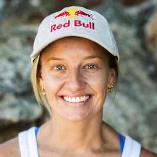 Rhiannan Iffland of Australia poses for a portrait during the first stop of the Red Bull Cliff Diving World Series at Lake Vouliagmeni in Athens, Greece on May 23, 2024.