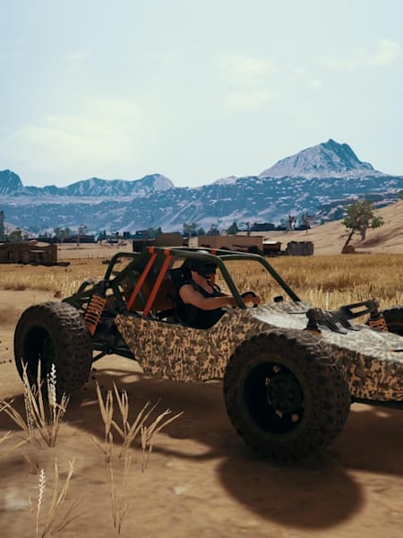 A buggy makes its way across the new Miramar map in PlayerUnknown's Battlegrounds.