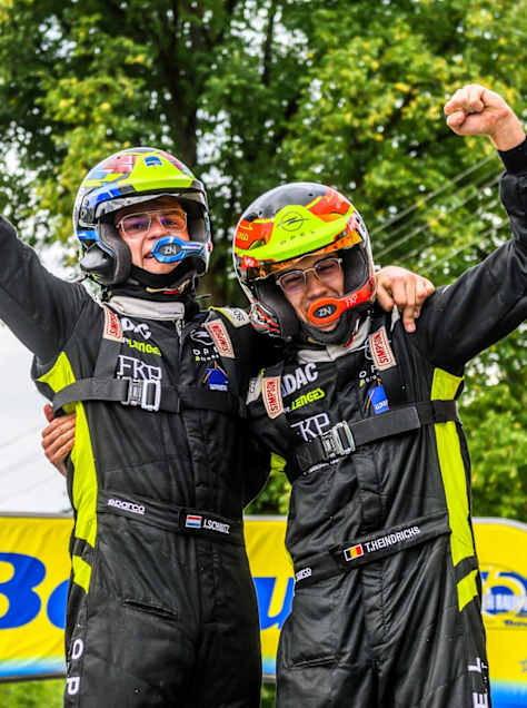 Heindrichs (right) is in the hunt to be a double ERC category champion