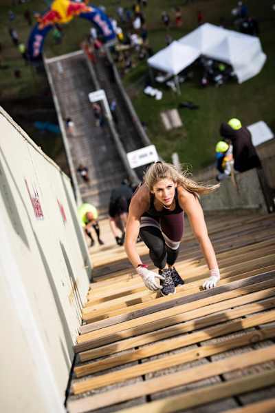 Runners compete at Red Bull 400 at Copper Peak in Ironwood, MI, USA on 11 May, 2019.