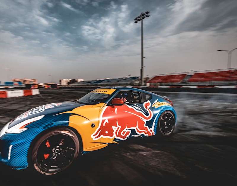 Drifting Red Bull
