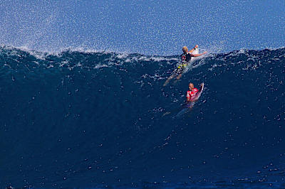 Fourteen world titles in one Tahitian heat.