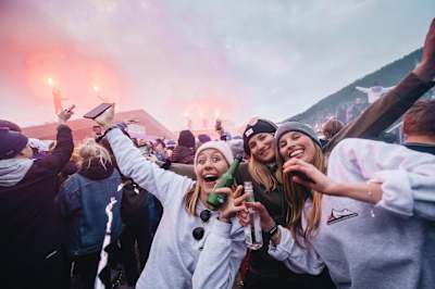 The aprés ski is worth it at the end of a day on the slopes