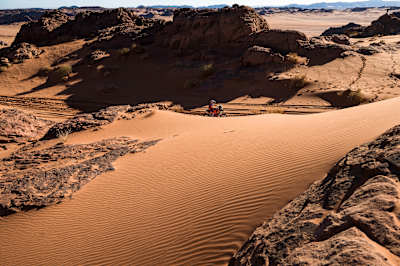 Sam Sunderland (GBB) of Red Bull KTM Factory Team races during stage 3 of Rally Dakar 2020 at Neom, Saudi Arabia on January 7, 2020.