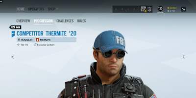 Thermite is ready for a day on the beach