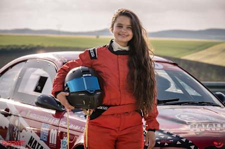 Natalia Iocsak a urcat pentru prima dată la volanul unei mașini la 9 ani