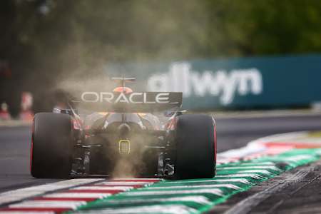Max Verstappen no treino do Grande Prêmio da Hungria 2025