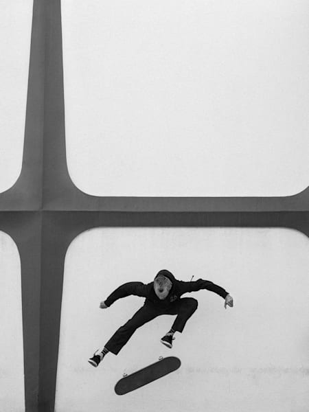 Monochromatic contrasts are a hallmark of French Fred's photographic output