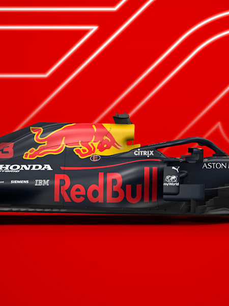 Imagem do carro da Red Bull Racing no F1 2020.