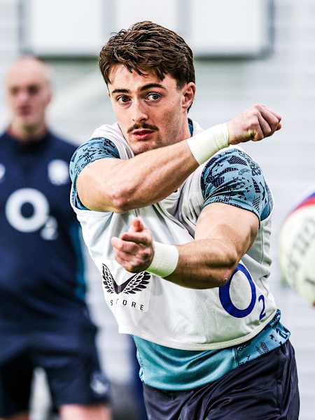 Raffi Quirke during England Rugby training