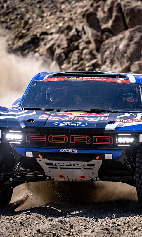 Carlos Sainz and Lucas Cruz of the Ford M-Sport Team during the Prologue of the Dakar 2026 on January 3, 2026 around Yanbu, Saudi Arabia 