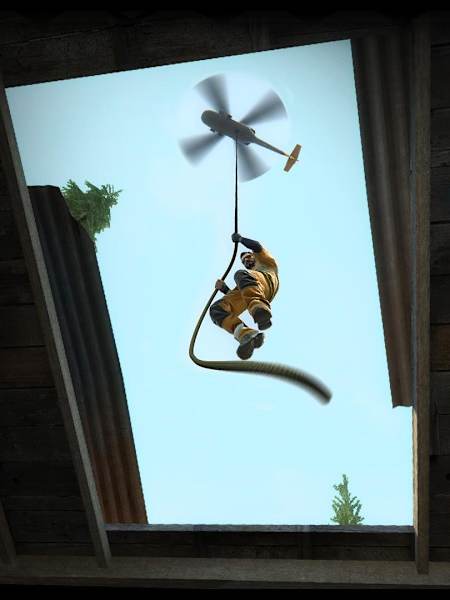 Screenshot of a player dropping into Danger Zone, the new battle royale mode of GS:GO.