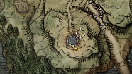 Ein Ausschnitt der Elden Ring-Karte