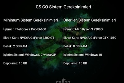 CS:GO Sistem Gereksinimleri