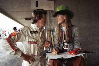Jochen et Nina Rindt au Grand Prix d'Autriche de Formule 1 l'Österreichring à Spielberg.