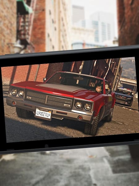 GTA 5 : Une illustration de ce à quoi pourrait ressembler Grand Theft Auto V sur Nintendo Switch.