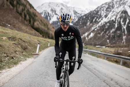 Anton Palzer trains on his bike in Germany.