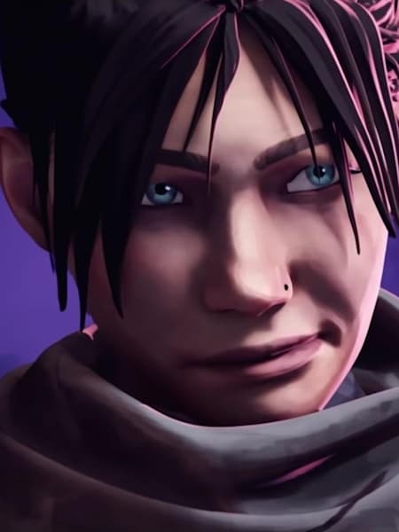 Screenshot art of Wraith in the vidoe game Apex Legends.