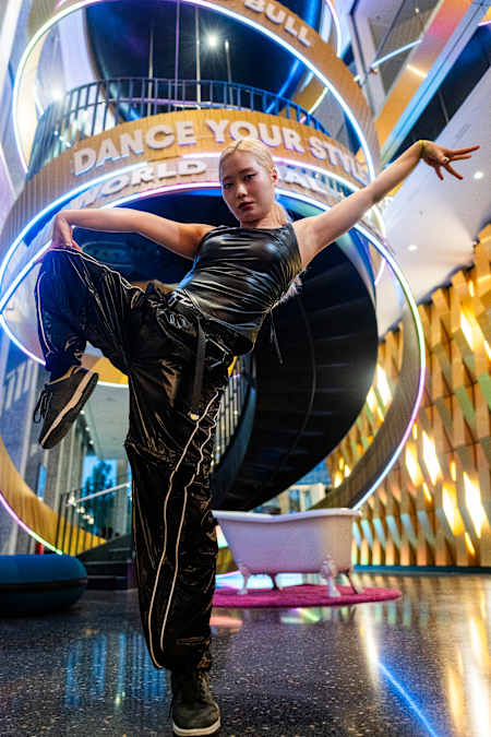 Waackxxxy durante o Red Bull Dance Your Style 2023