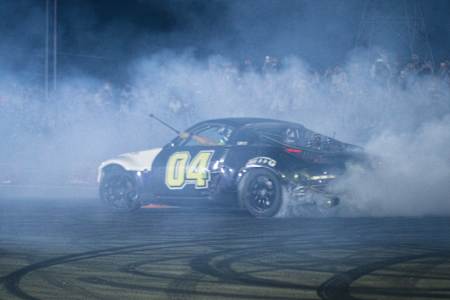 Donut drifting by Adeel at the Vroom Racing Track