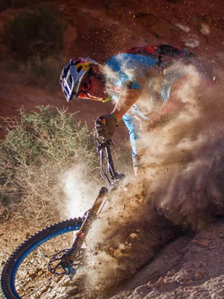 Darren Berrecloth rides the King Kong Rampage Trail