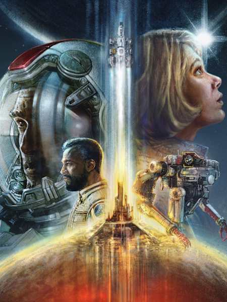 Artwork aus dem Sci-Fi-Rollenspiel Starfield. Der Titel erscheint in 2022 exklusiv für Xbox. Wir stellen euch die wichtigsten Xbox Series X Spiele-Highlihts des Jahres vor.